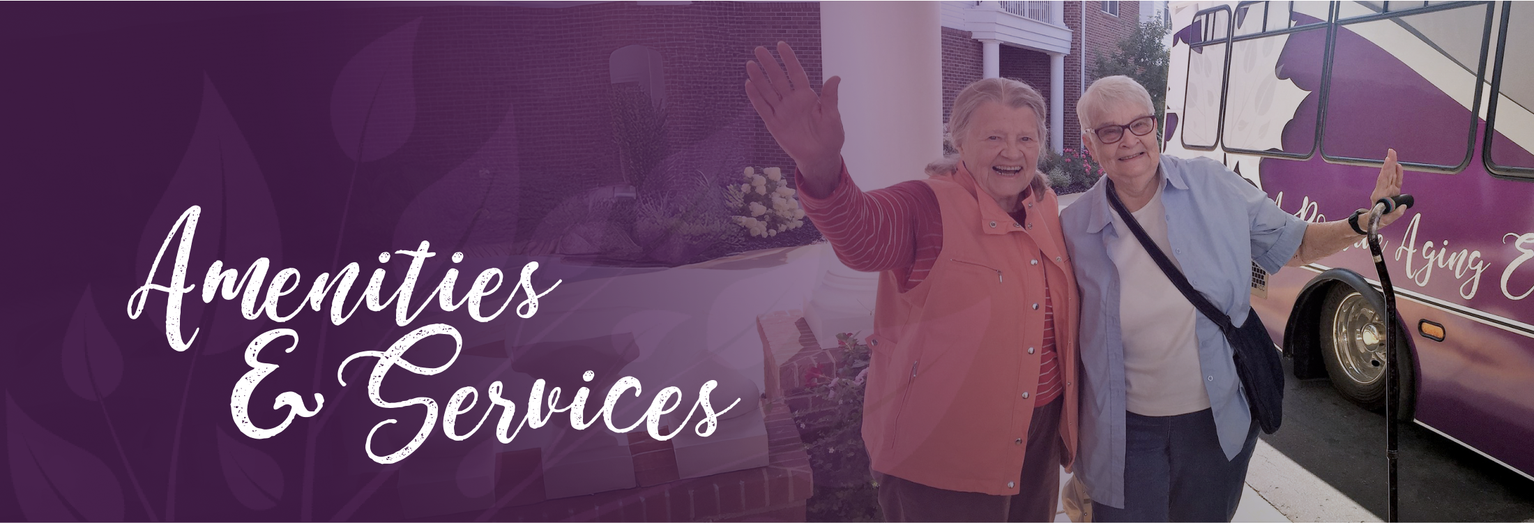 Amenities & Services banner Amenities & Services banner