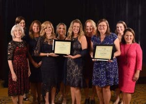 Group photo of Silver Maples award-winning team members