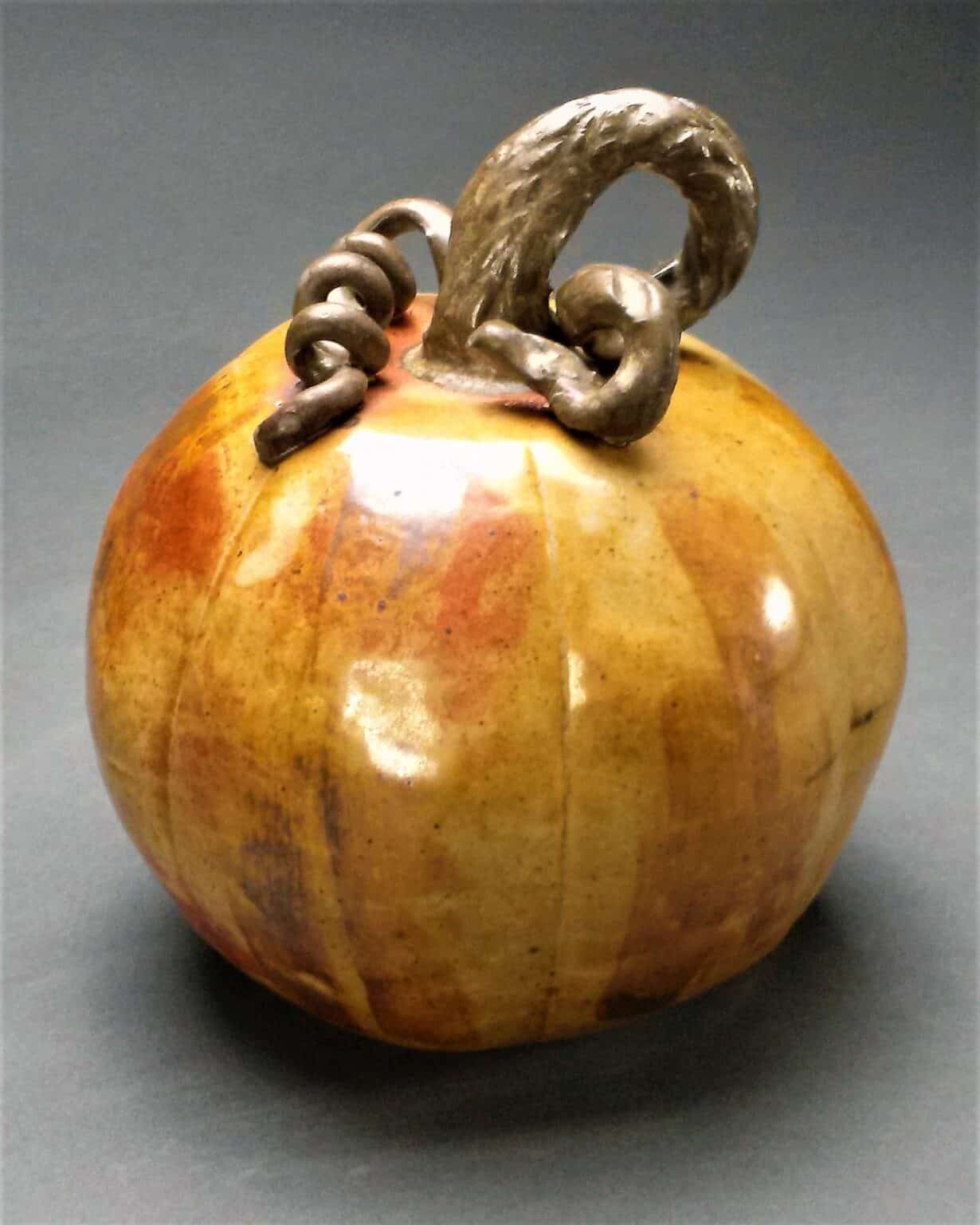 Pumpkin ceramic art by Cheryl Green