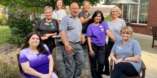Staff support Here For Good, a local fundraising initiative.
