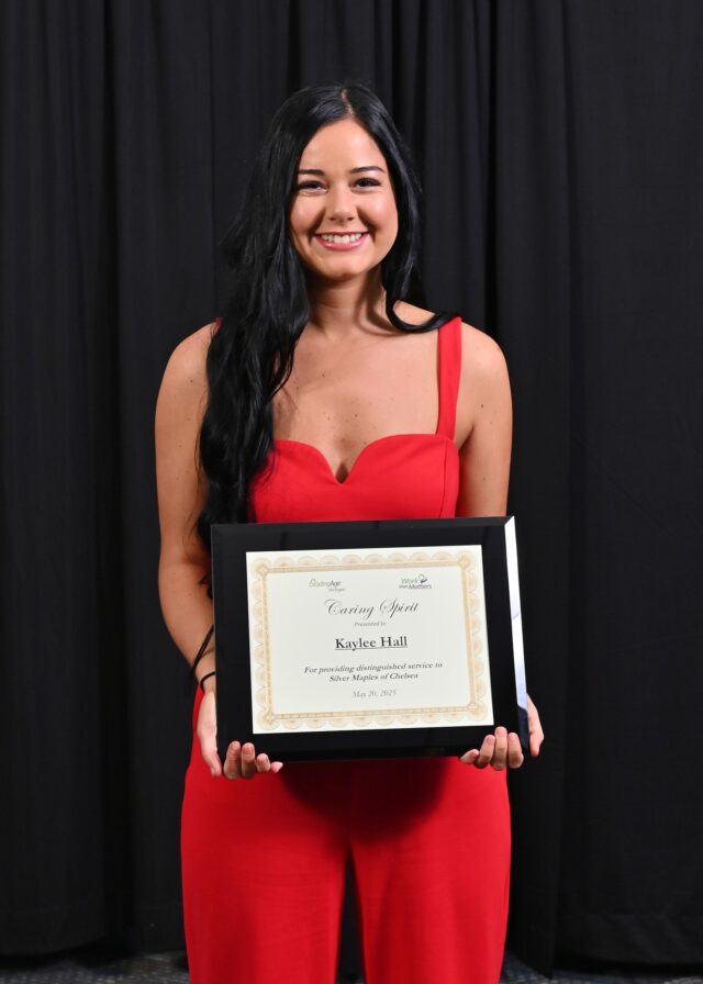 💖 Caring Spirit Spotlight: Kaylee Hall 💖

Please join us in celebrating Kaylee Hall, a Resident Care Associate in The Meadows Assisted Living, who has been a dedicated part of our team for the past five years. She was recently honored with the 𝗖𝗮𝗿𝗶𝗻𝗴 𝗦𝗽𝗶𝗿𝗶𝘁 𝗔𝘄𝗮𝗿𝗱 at the 2025 LeadingAge Michigan Member Awards Gala! 🌟

Kaylee’s joyful energy, creativity, and sincere compassion shine through every shift. From leading group activities to bringing connection and care directly to residents who may be spending more time in their apartments or experiencing periods of solitude. She makes sure every individual feels seen, heard, and loved. Kaylee's personal touch has a ripple effect—encouraging fellow caregivers to deepen their own resident relationships and uplifting our entire community.

Whether she’s sparking laughter in an art class, quick‑thinking a solution to a challenge, or simply sharing a warm smile in the hallway, Kaylee lives Silver Maples’ mission with heart. 💕

🎥 Watch Kaylee’s heartfelt tribute video here:
👉 https://youtu.be/CNyX_2JY5LM?si=lyYNRbObBW3wbH-A

Congratulations, Kaylee! Your five years of dedication and genuine caring spirit make Silver Maples an even more special place to call home.

#CaringSpirit #LeadingAgeMI #SilverMaplesProud #SeniorLivingWithHeart #MissionDrivenCare