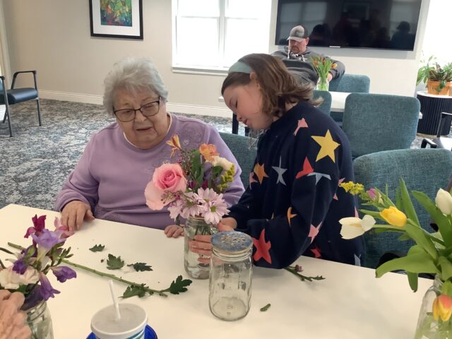 🌸 Heartfelt thanks to our local Girl Scout troop and Chelsea Village Flowers for bringing a burst of springtime beauty to Silver Maples! 🌸

The Girl Scouts generously donated their time to create beautiful fresh flower arrangements with our residents, and the flowers were lovingly donated by the wonderful team at Chelsea Village Flowers.

Not only did our residents enjoy the laughter and connection shared during the activity, but they’re now enjoying the vibrant arrangements displayed throughout the Meadows.

It was a beautiful example of community, kindness, and creativity in full bloom!