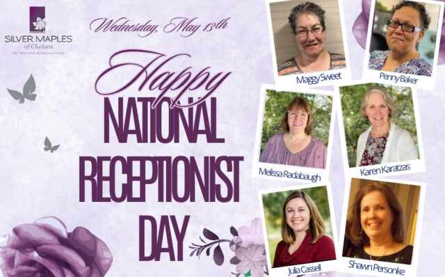 Today we celebrate the friendly faces and calming voices that keep everything moving behind the scenes. Our receptionists are often the very first impression of Silver Maples by welcoming residents, families, guests, and staff each day with kindness, patience, and professionalism. From answering countless calls to helping solve problems big and small, their dedication never goes unnoticed!
 
Thank you for being the heart of connection within the community and for all the care you bring to every interaction. Happy National Receptionist Day!