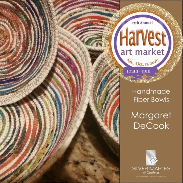 Find the perfect gift for a friend at the Harvest Art Market on Saturday, October 11 from 10am-4pm!