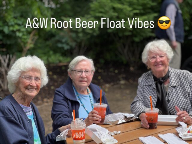 We love our A&W in Dexter! We drove past the road caution signs with abandon and enjoyed a delightful lunch with friends! #aandwrootbeer #rootbeerfloat 🍻🍻🍻☀️☀️🕶️🕶️ #silvermaplesofchelsea