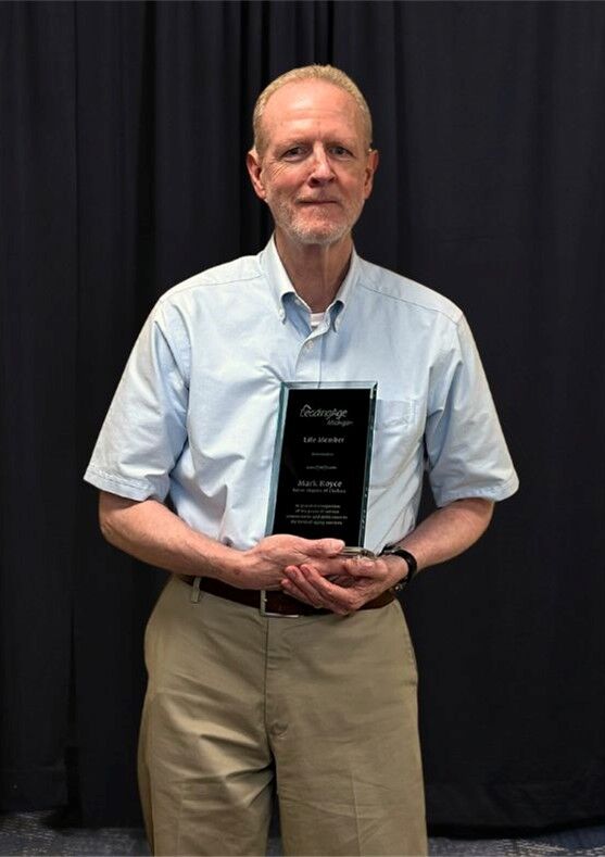 🌟 Celebrating Mark Royce – Life Member Award Recipient 🌟
Please join us in recognizing Mark Royce, our Director of Finance, who was honored with the 𝗟𝗶𝗳𝗲 𝗠𝗲𝗺𝗯𝗲𝗿 𝗔𝘄𝗮𝗿𝗱 at the 2025 LeadingAge Michigan Member Awards Gala!

With nearly 25 years of service in nonprofit senior living, Mark’s career has been marked by thoughtful leadership, unwavering integrity, and a deep commitment to mission-based work. But what makes Mark truly remarkable isn’t just his financial expertise—it’s his heart for the work, his humility, and the way he lifts up everyone around him.

After a brief retirement in 2014, Mark quickly realized he wasn’t done making a difference. He returned to serve Silver Maples—first part-time, then stepping fully into the role of Director of Finance in 2020. His leadership has strengthened our financial foundation, while his ethical guidance and calm, steady presence have been a gift to our entire community.

Now, as Mark prepares to retire (for the 2nd time) at the end of July, we celebrate not only his award but the incredible legacy he leaves behind. Mark’s work has touched thousands of lives—residents, staff, board members, and community partners—and his impact will be felt for many years to come. Thank you, Mark, for your service, your wisdom, and the way you’ve lived out the mission every single day. You truly are one of a kind. 💙
#LifeMemberAward #LeadingAgeMI #MissionDrivenLeadership #SilverMaplesProud #LegacyOfService #RetirementCelebration