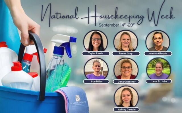 Thanks to this incredible team, Silver Maples is always clean, safe, and welcoming. Your attention to detail, ability to make everything shine, and the genuine friendships you build with our residents make such a difference every single day.

We are so grateful for your hard work, dedication, and the care you pour into our community. 💜 Happy National Housekeeping Week!